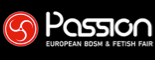 Logo der „Passion Fetish Fair“ – Internationale Messe für Fetisch und BDSM.